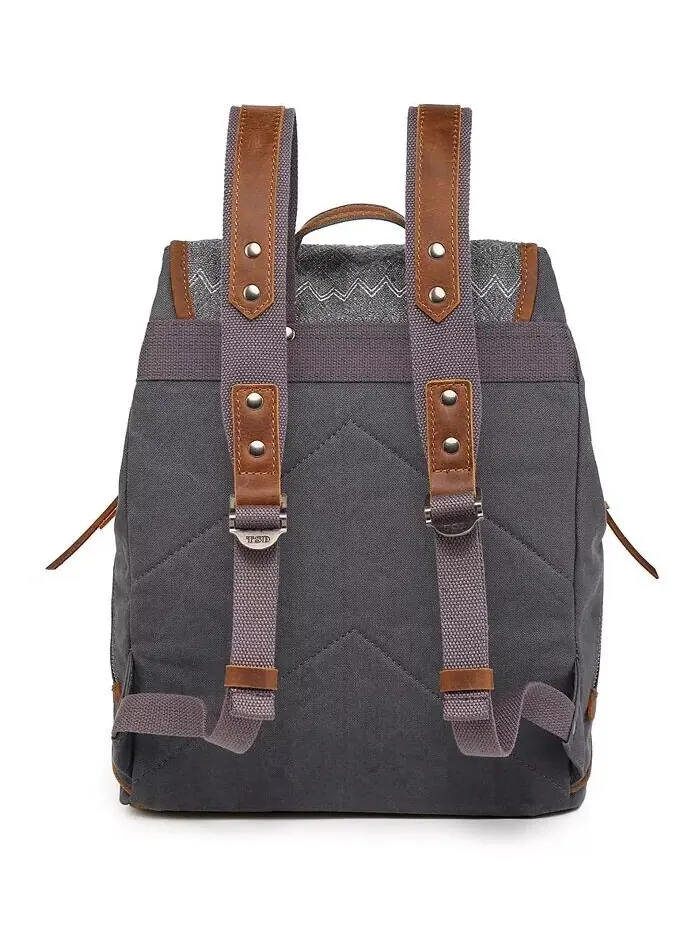Холщовый рюкзак Oak Hill TSD BRAND — изображение 2 из 12, серый