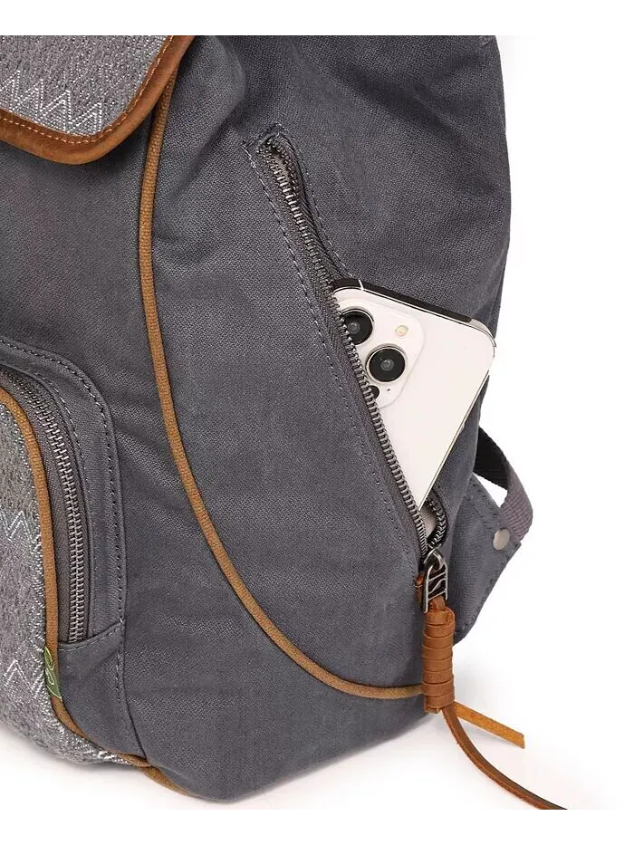Холщовый рюкзак Oak Hill TSD BRAND — изображение 8 из 12, серый
