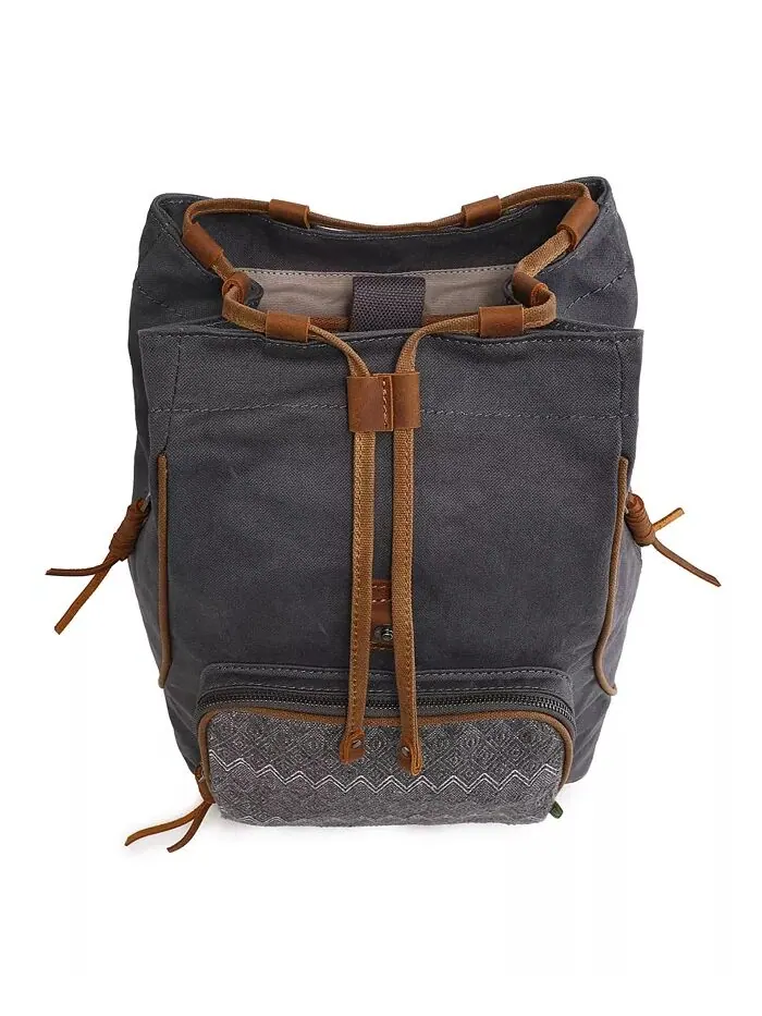 Холщовый рюкзак Oak Hill TSD BRAND — изображение 10 из 12, серый
