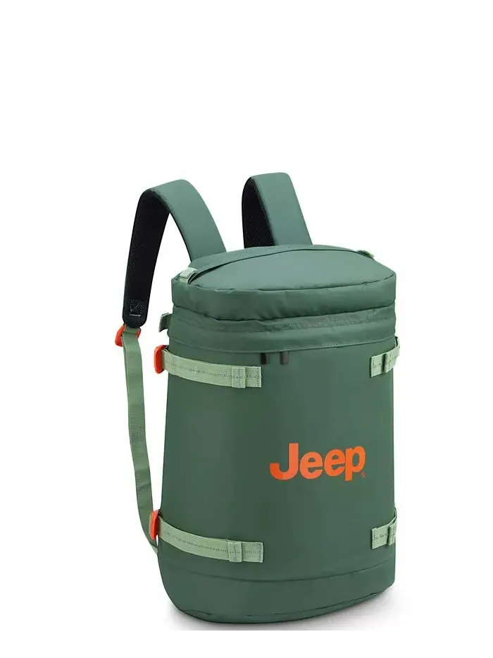 JS013C Цилиндрический рюкзак Jeep — изображение 4 из 18, зеленый