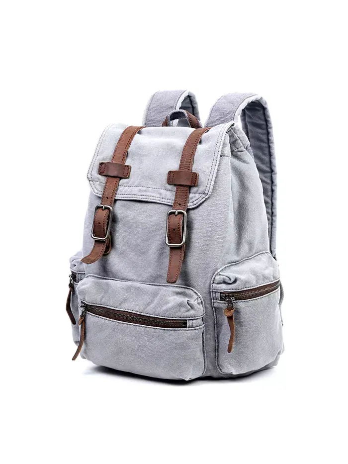 Рюкзак Silent Trail из хлопка TSD BRAND — изображение 2 из 18, серый