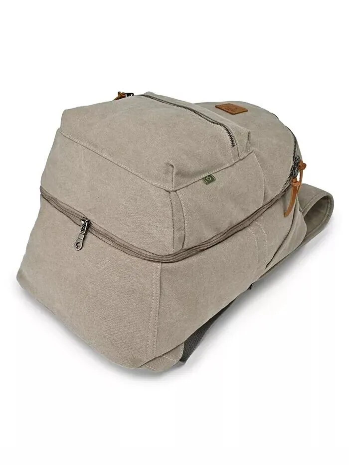 Двойной холщовый рюкзак Trail and Tree TSD BRAND — изображение 4 из 9, оливковый