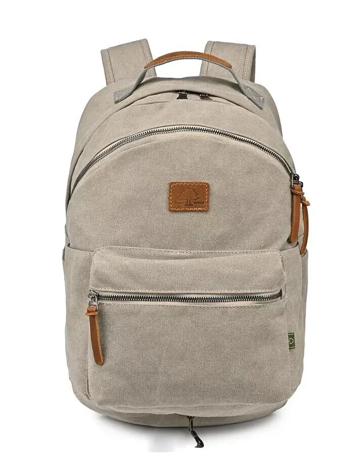 Двойной холщовый рюкзак Trail and Tree TSD BRAND — изображение 6 из 9, оливковый