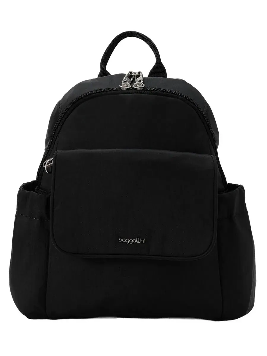 Рюкзак антикражный с RFID-защитой, Journey Anti-Theft Small Backpack Messenger Baggallini — изображение 1 из 4, черный