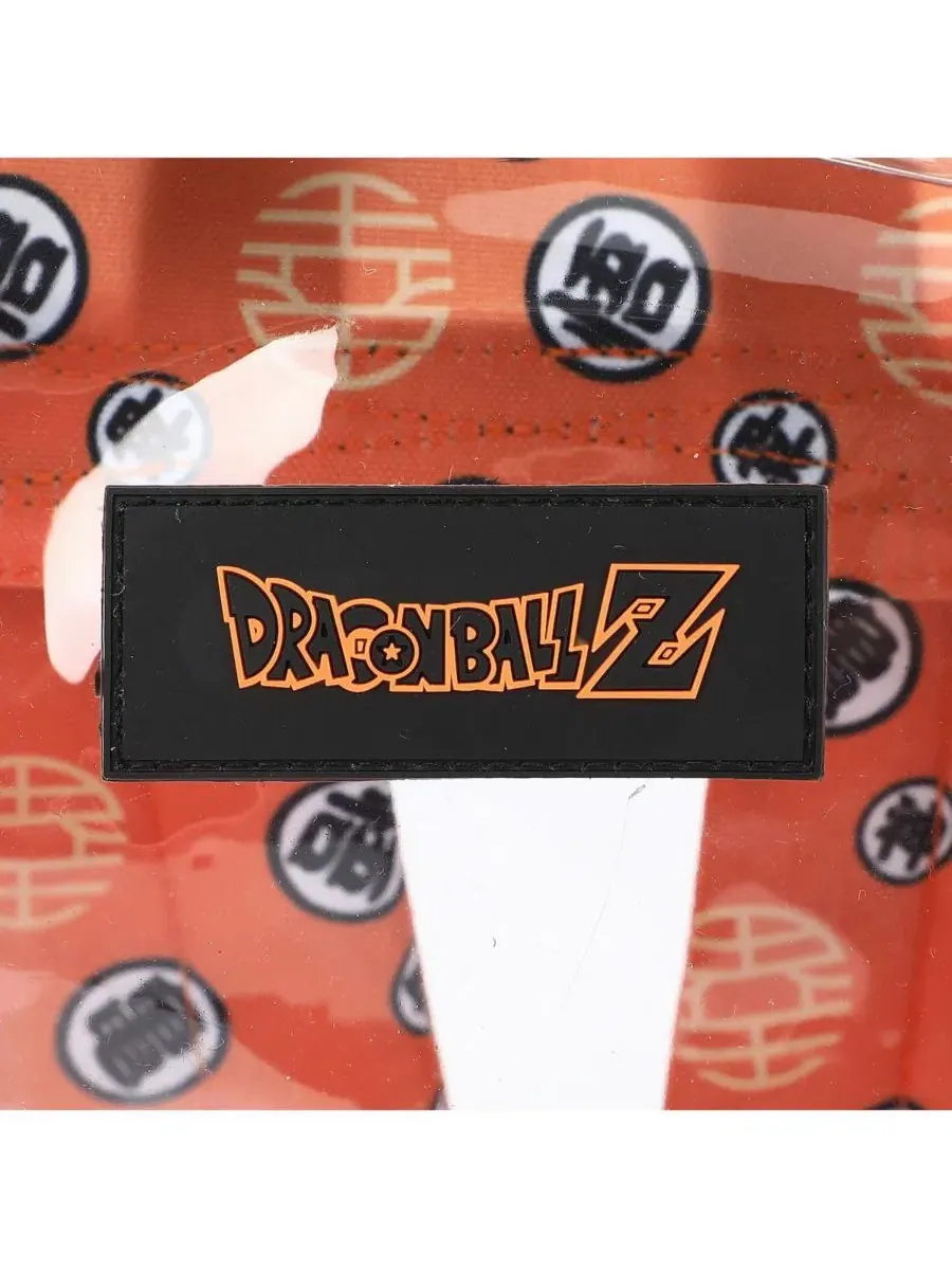 Детский рюкзак из прозрачного ПВХ с принтом Dragon Ball Z, 42 см — изображение 5 из 7, оранжевый