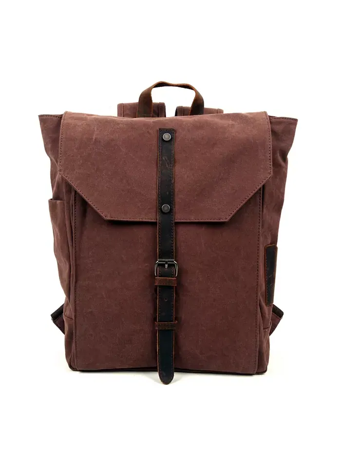 Солнечный след: холщовая сумка-рюкзак Sunny Trail TSD BRAND — изображение 1 из 12, коричневый