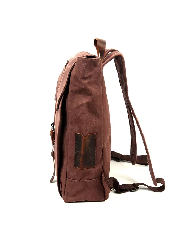 Солнечный след: холщовая сумка-рюкзак Sunny Trail TSD BRAND — изображение 3 из 12, коричневый
