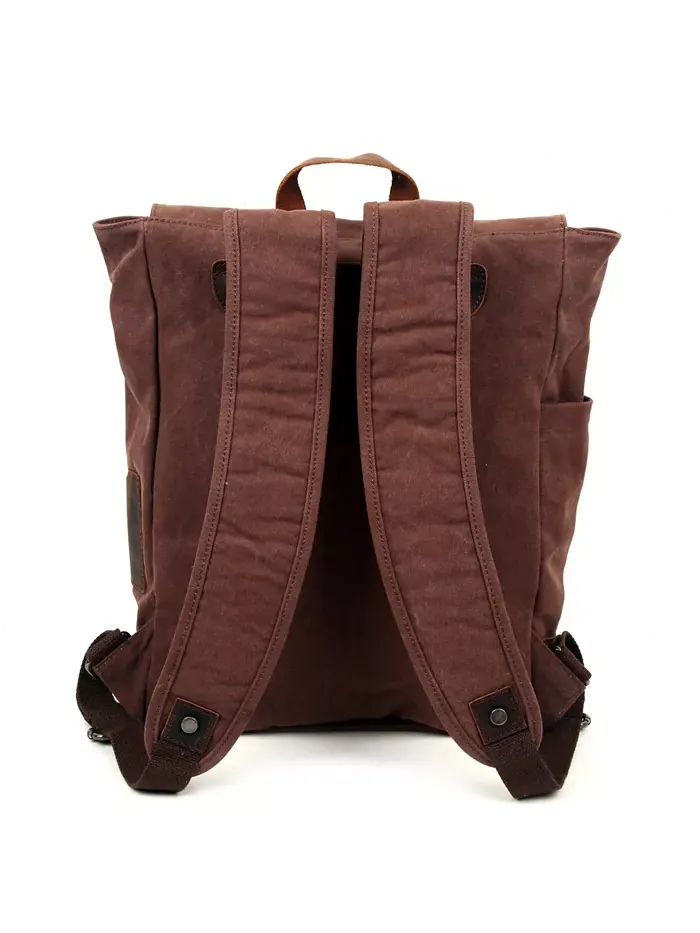 Солнечный след: холщовая сумка-рюкзак Sunny Trail TSD BRAND — изображение 4 из 12, коричневый