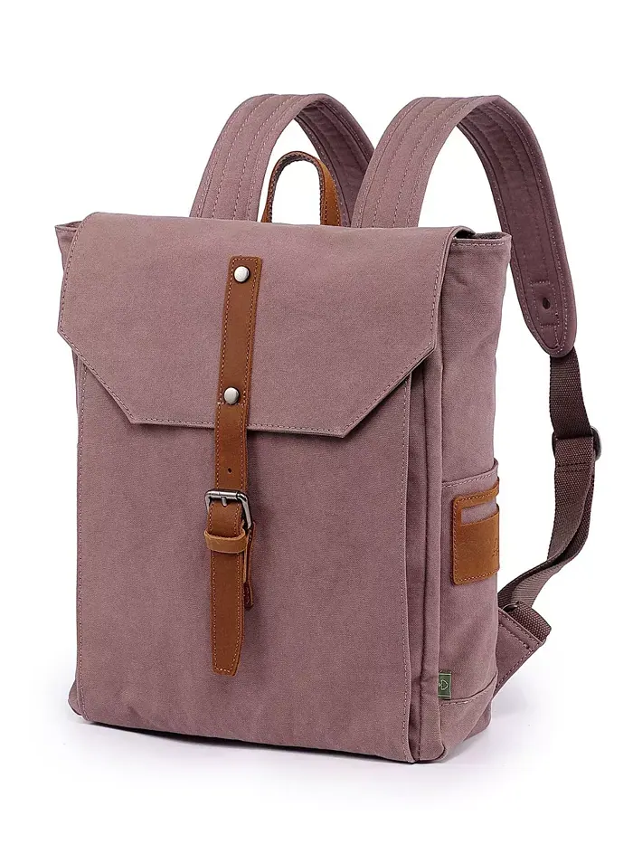 Солнечный след: холщовая сумка-рюкзак Sunny Trail TSD BRAND — изображение 8 из 12, коричневый