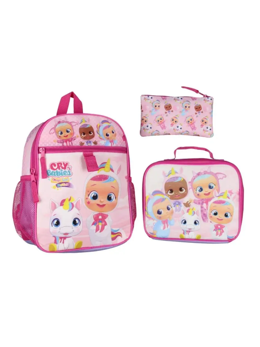 Рюкзак Cry Babies Magic Tears Characters Unicorn, 3 предмета — розовый