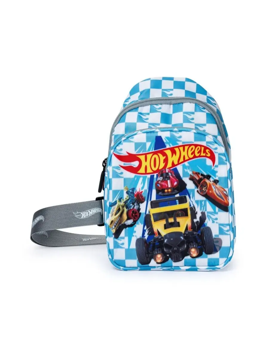 Детская поясная сумка Hot Wheels Turbo Blaze с отделениями для машинок — изображение 1 из 4, синий