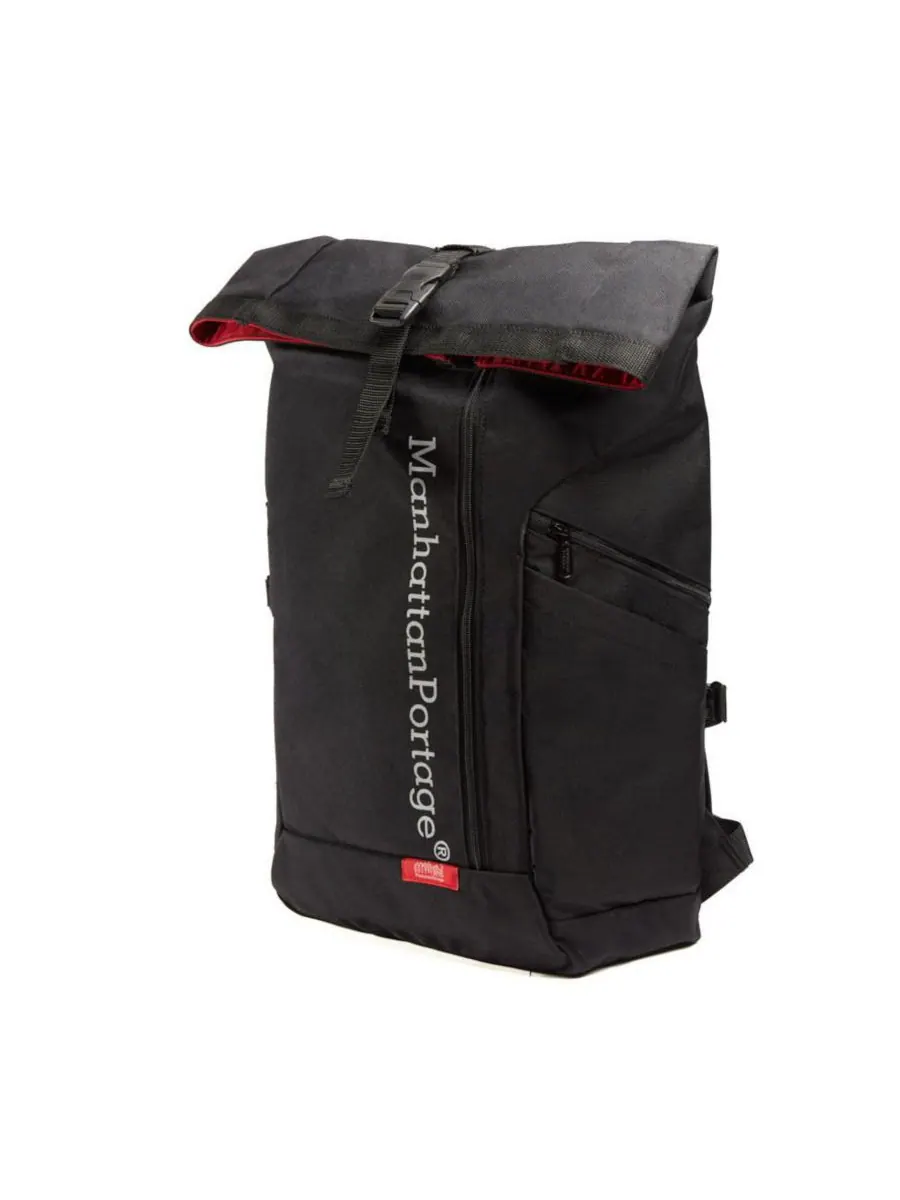 Светоотражающий рюкзак Pace Roll Top с пряжкой Manhattan Portage — изображение 2 из 5, черный