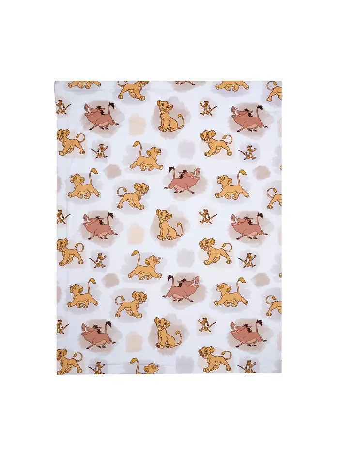 Детское одеяло Disney Baby Lion King Safari мягкое белое флисовое Lambs & Ivy — изображение 6 из 8, белый