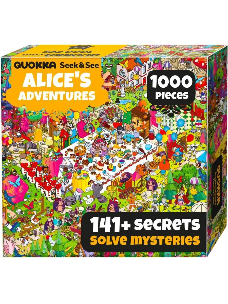 Пазл 1000 деталей с секретными заданиями и аудиосказкой Quokka, Alice