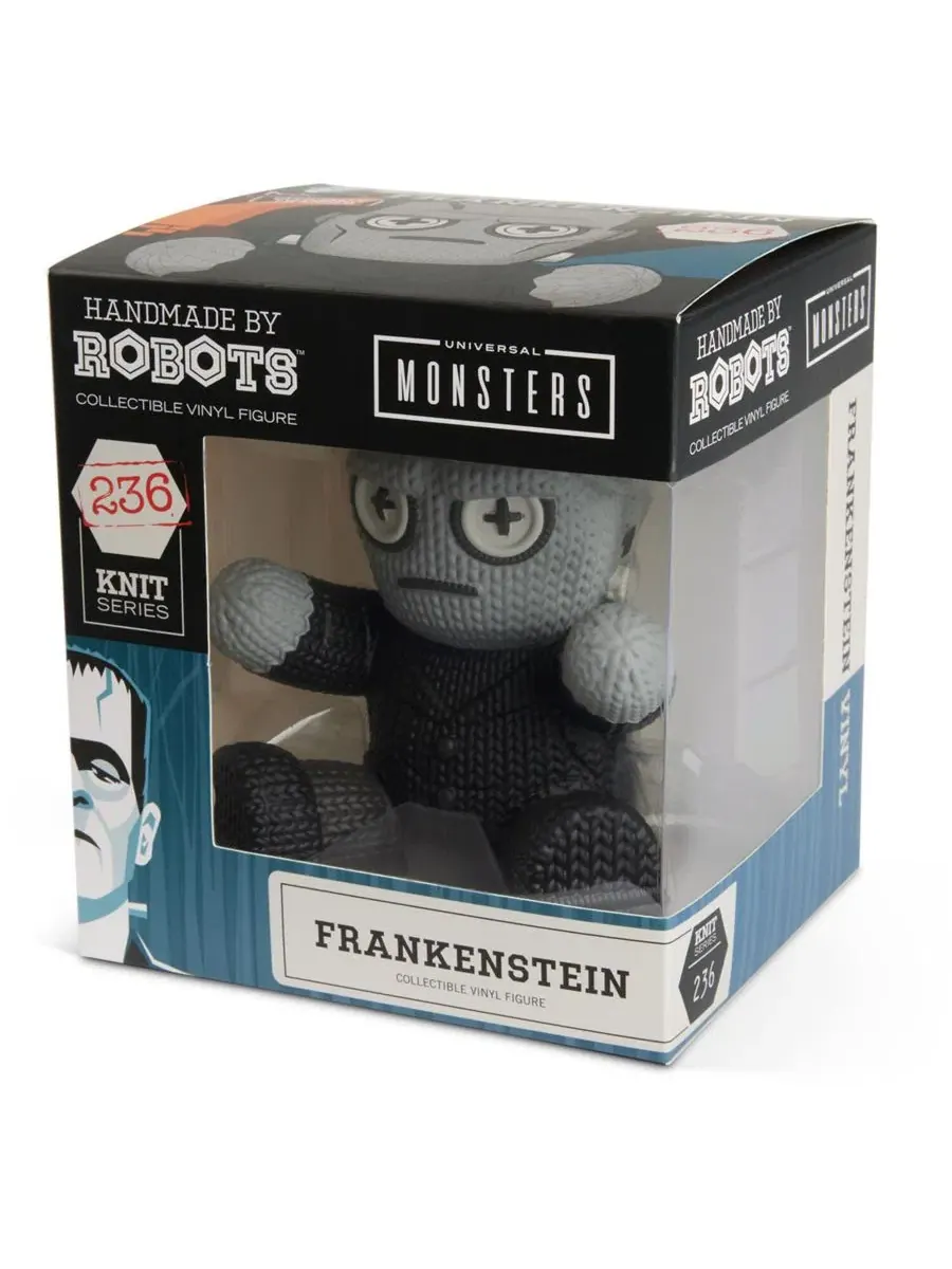 Коллекционная фигурка Universal Monsters - Frankenstein & Wolf Man 2-Pack Handmade By Robots — изображение 3 из 3, нет цвета