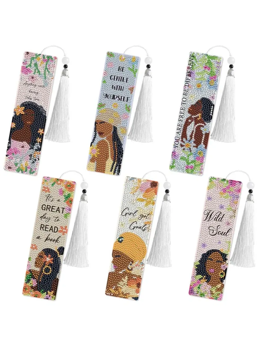 Набор для творчества Boho Painting Bookmark Kit, 6 предметов GNUADZ — изображение 1 из 4, черный