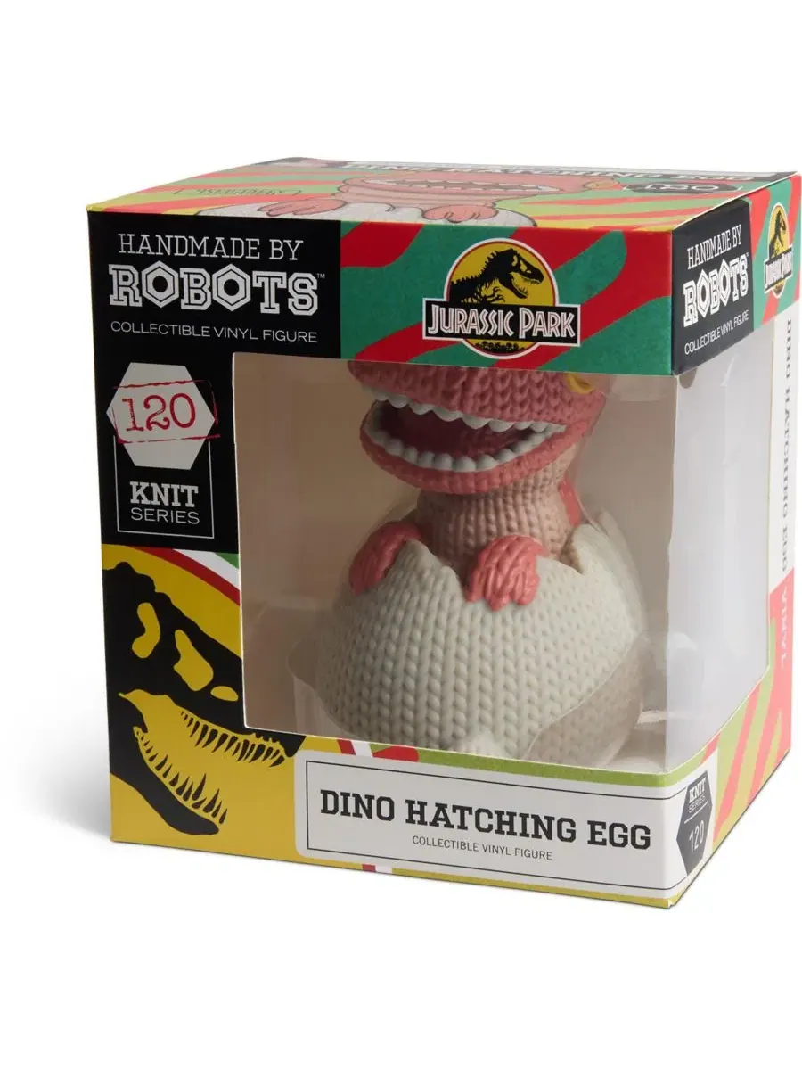 Коллекционная фигурка Dino Hatching Egg and Park Vehicle 2-Pack Handmade By Robots — изображение 3 из 3, нет цвета