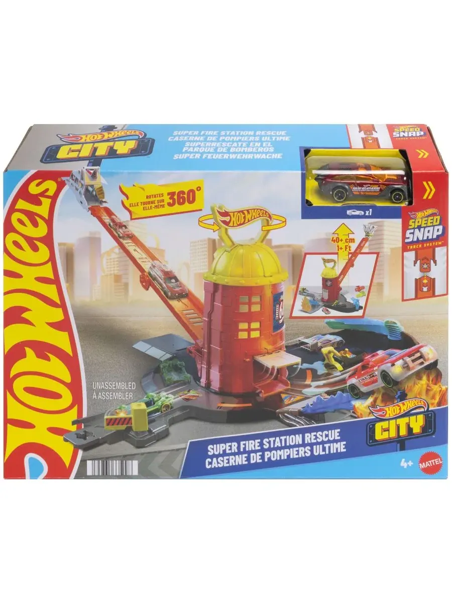 Игровой набор «Городская суперпожарная станция: спасение» Hot Wheels — изображение 6 из 6, нет цвета