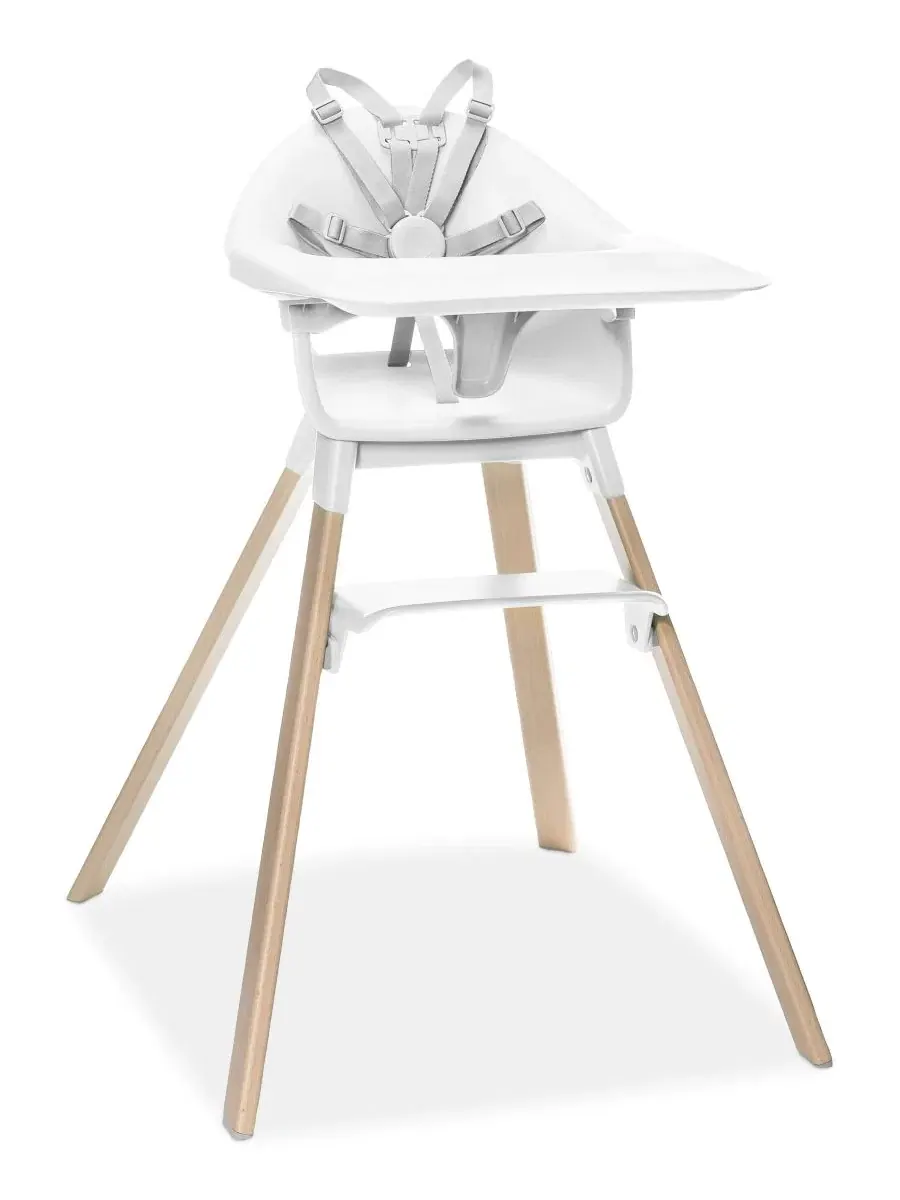 Детский стульчик для кормления Baby Click Stokke — белый