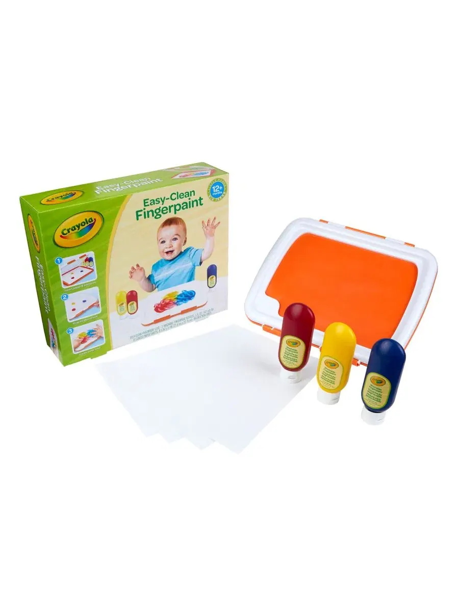 Набор для рисования пальцами Easy-Clean Finger Paint Station Crayola — мульти