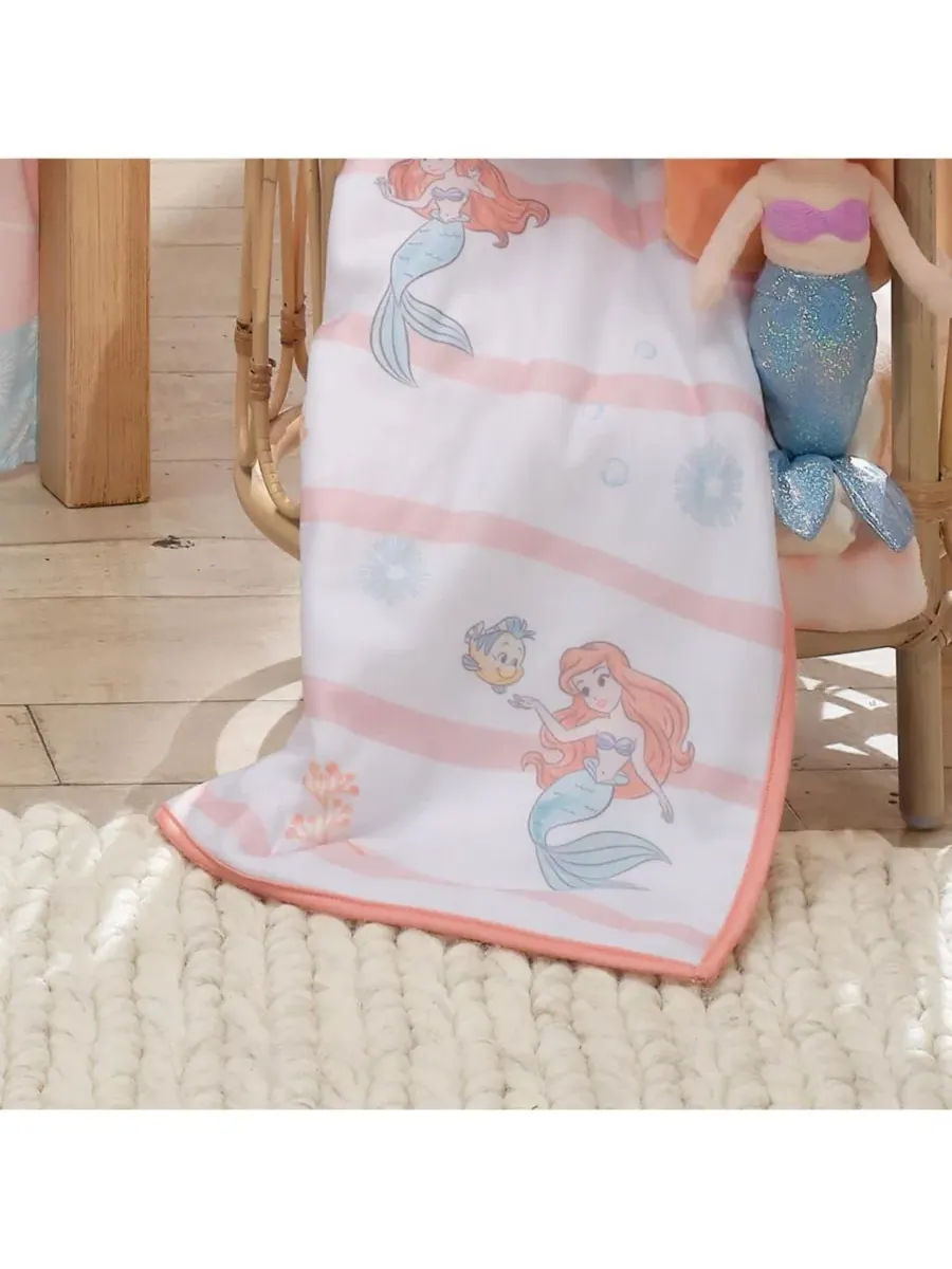 Детское белое одеяло Disney Baby "Русалочка" - Ариэль Bedtime Originals — изображение 4 из 6, белый