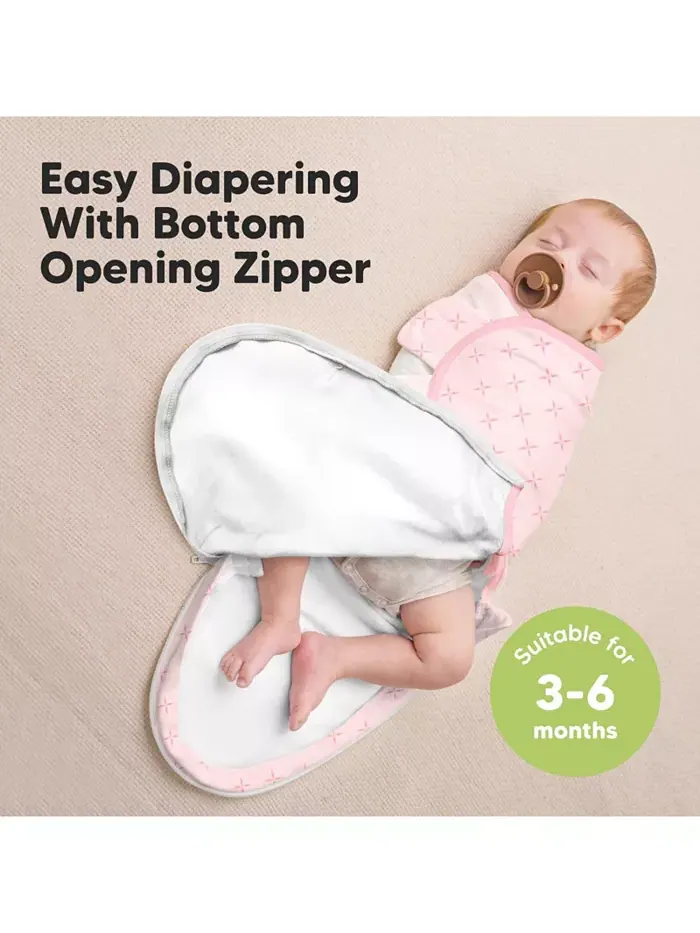 3pk Soothe Zippy детские пеленки 0-6 месяцев, спальные мешки для новорожденных, пеленки на молнии — изображение 2 из 9