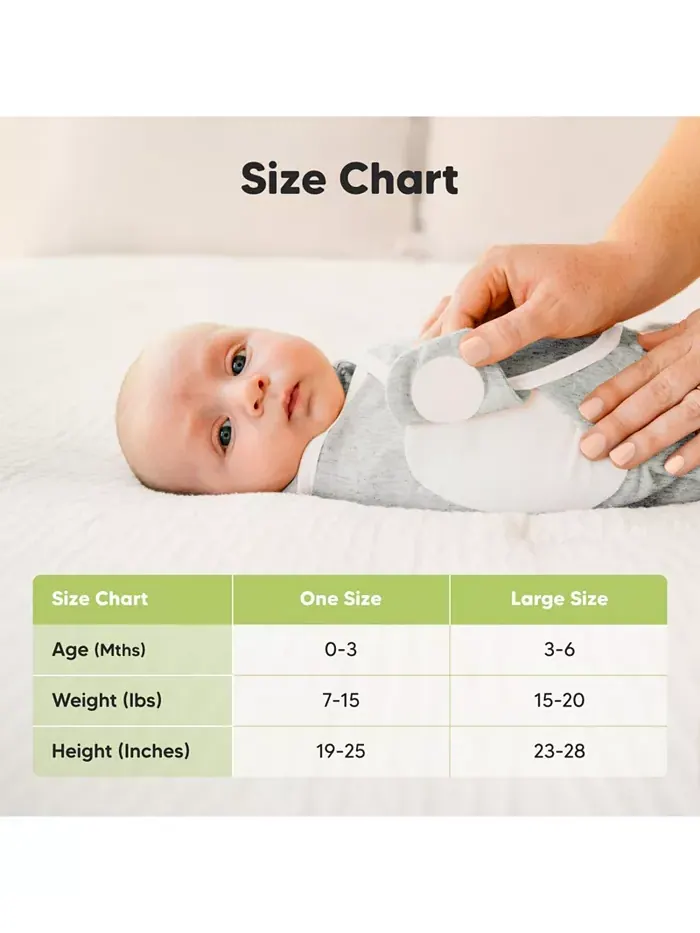 3pk Soothe Zippy детские пеленки 0-6 месяцев, спальные мешки для новорожденных, пеленки на молнии — изображение 7 из 9
