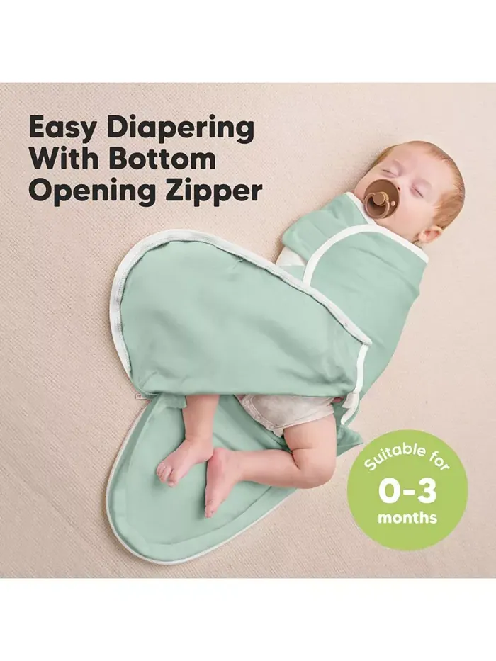 3pk Soothe Zippy детские пеленки 0-6 месяцев, спальные мешки для новорожденных, пеленки на молнии — изображение 2 из 9