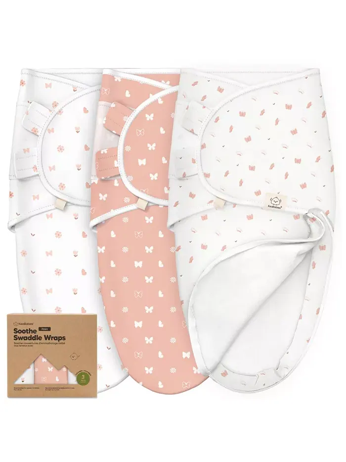 3pk Soothe Zippy детские пеленки 0-6 месяцев, спальные мешки для новорожденных, пеленки на молнии — изображение 1 из 9
