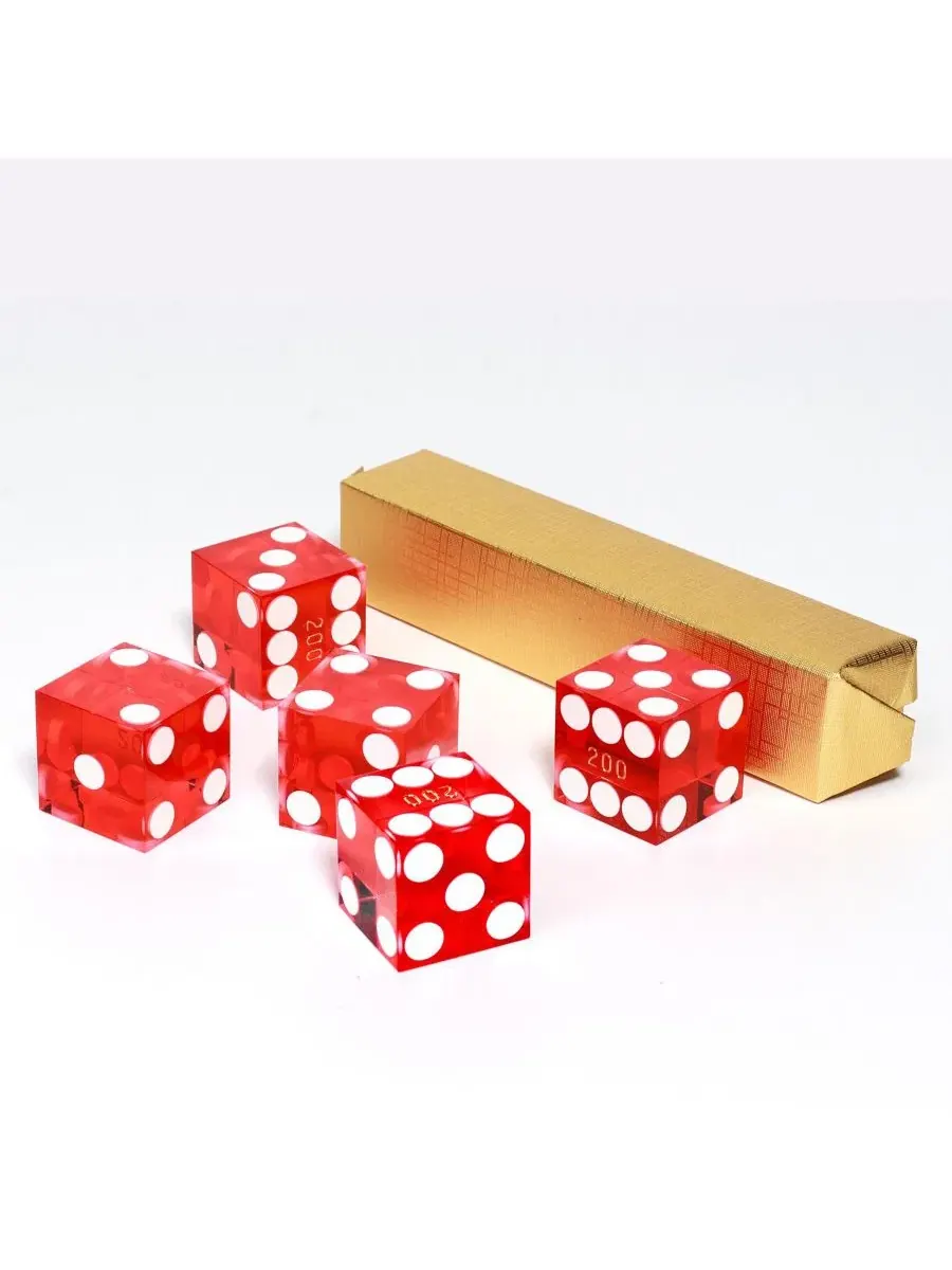 Набор из 5 игральных костей для игры в крэпс в стиле казино Лас-Вегаса, диаметр 19 мм, с острыми