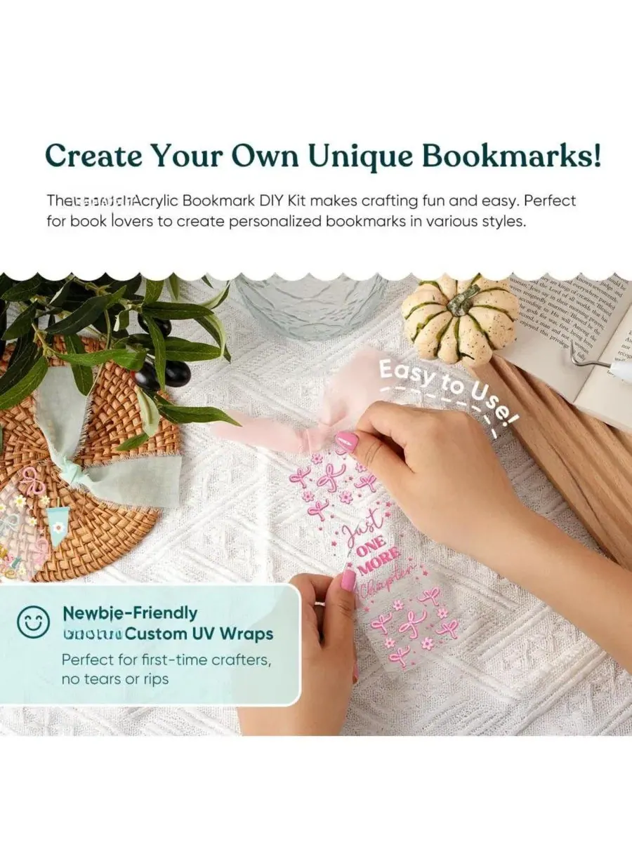 Набор для создания закладок Booklover DIY Craft GNUADZ — изображение 2 из 4, розовый