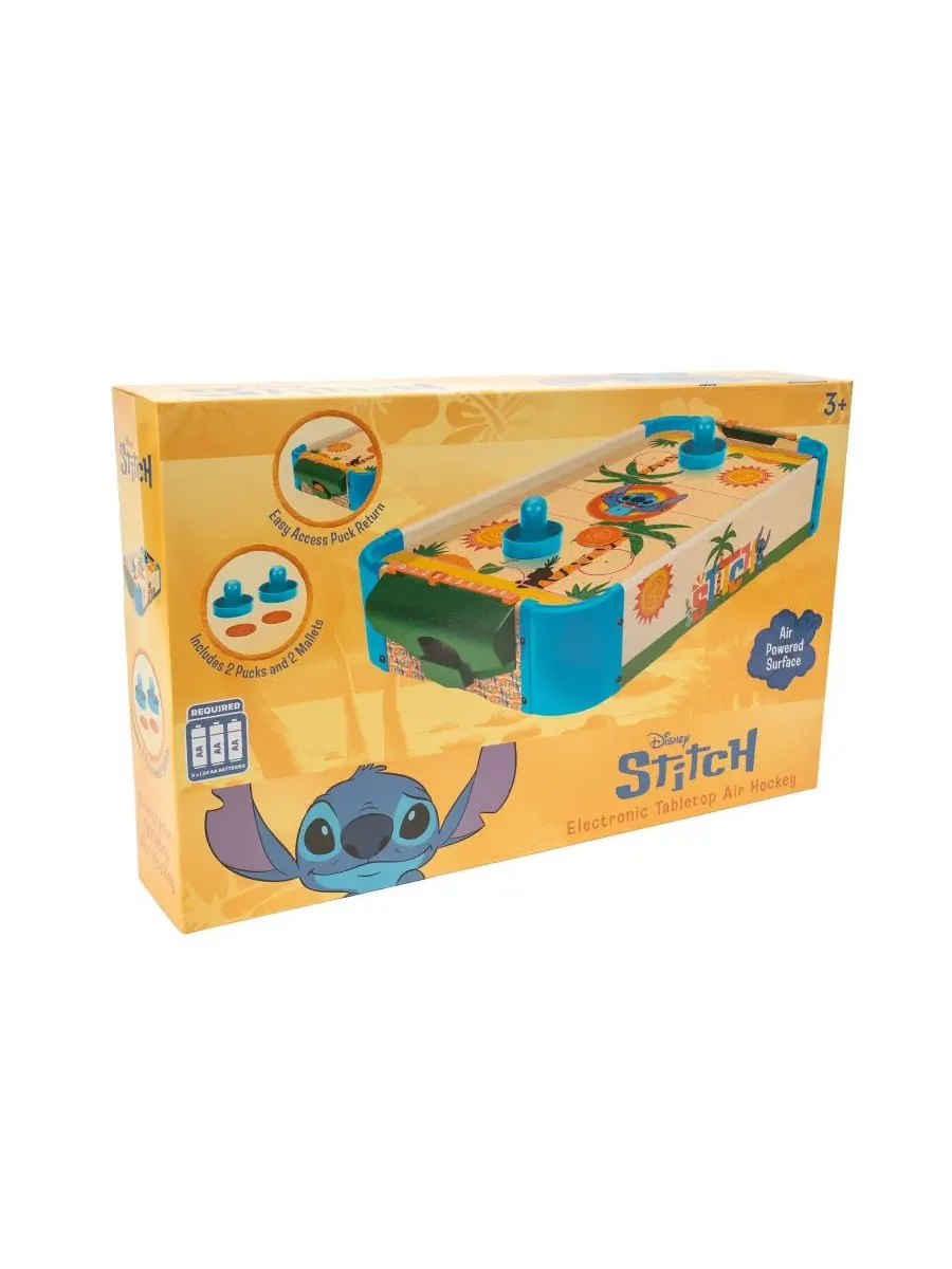 Настольный аэрохоккей Stitch Electronic Tabletop Wood World Tech Toys — изображение 6 из 7, нет цвета