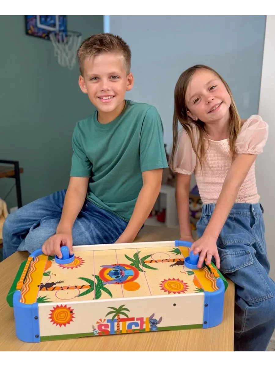 Настольный аэрохоккей Stitch Electronic Tabletop Wood World Tech Toys — изображение 7 из 7, нет цвета