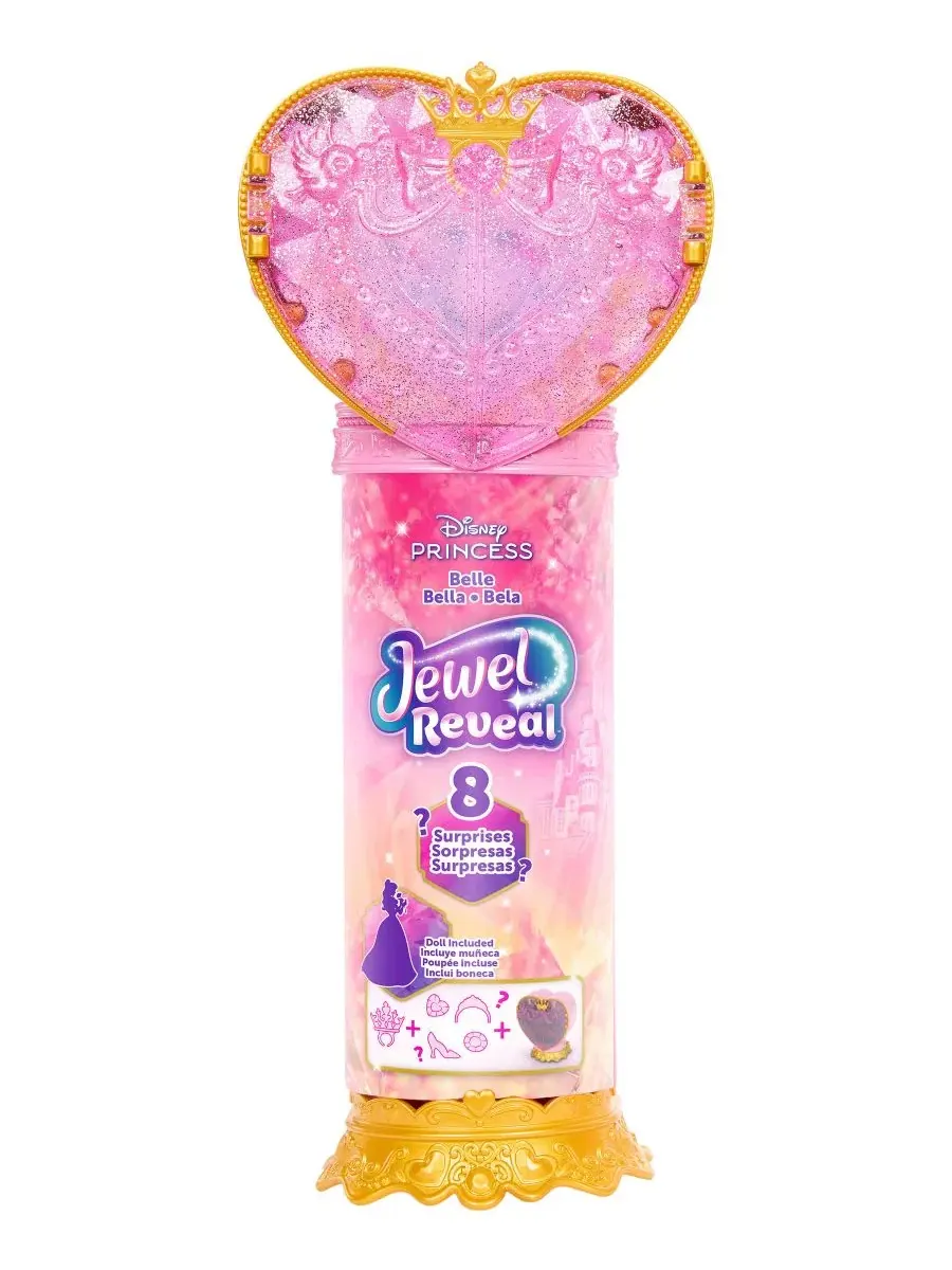 Модная кукла Jewel Reveal Surprise Belle Disney Princess — изображение 6 из 6, нет цвета