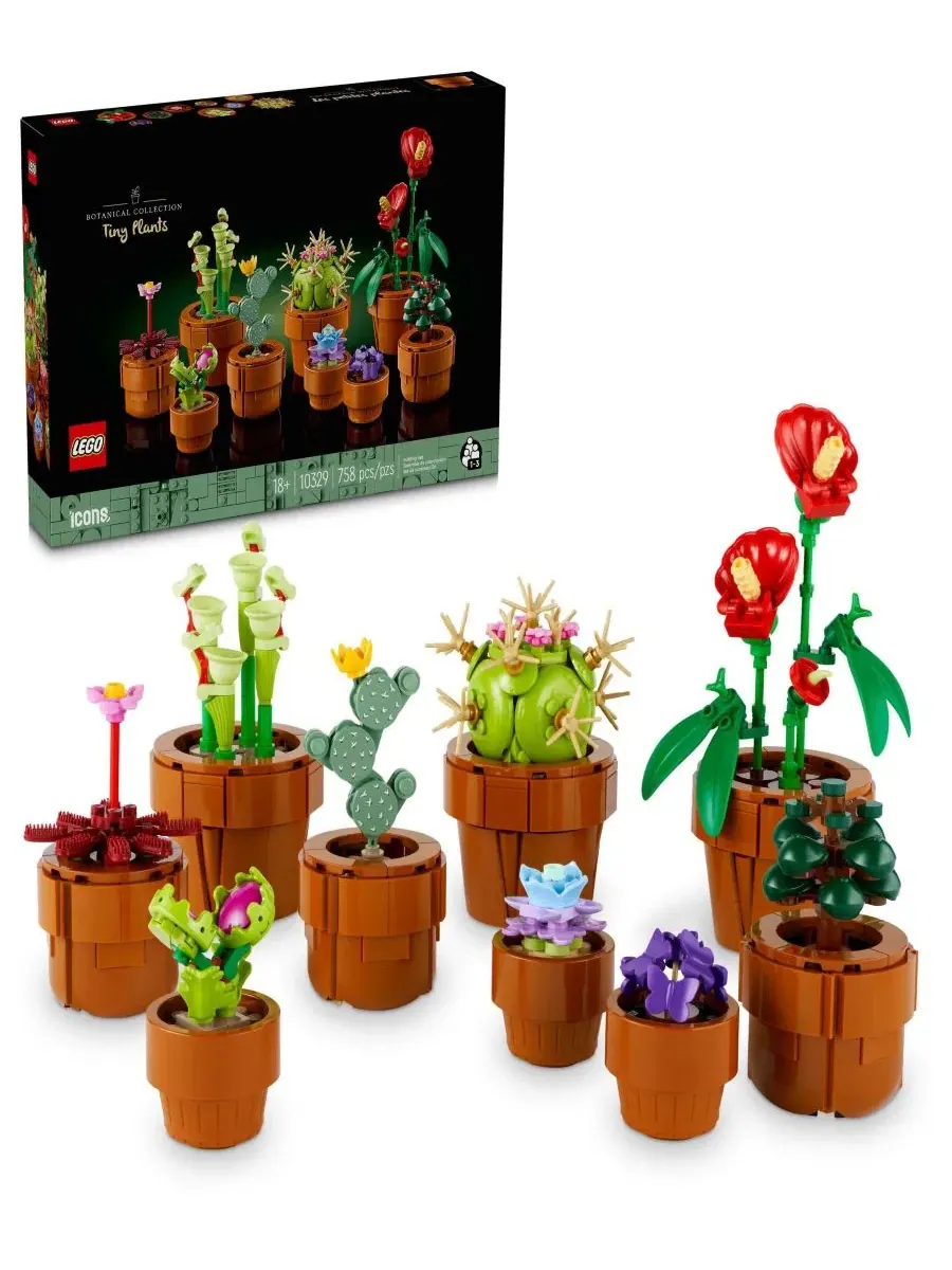 Набор для сборки и демонстрации миниатюрных растений и цветов Icons Tiny Plants and Flowers Build — мульти