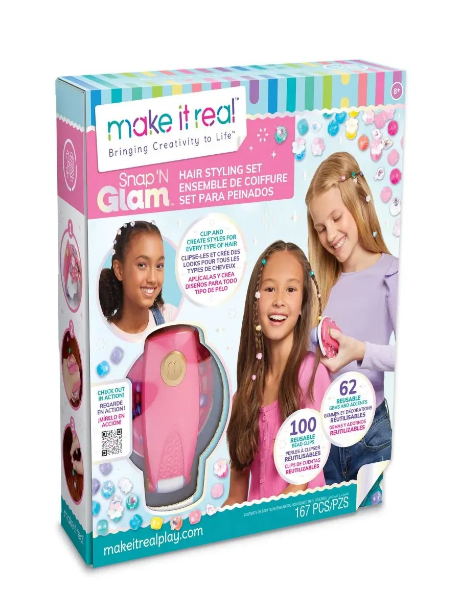 Набор для укладки волос Snap N' Glam Make It Real — мульти