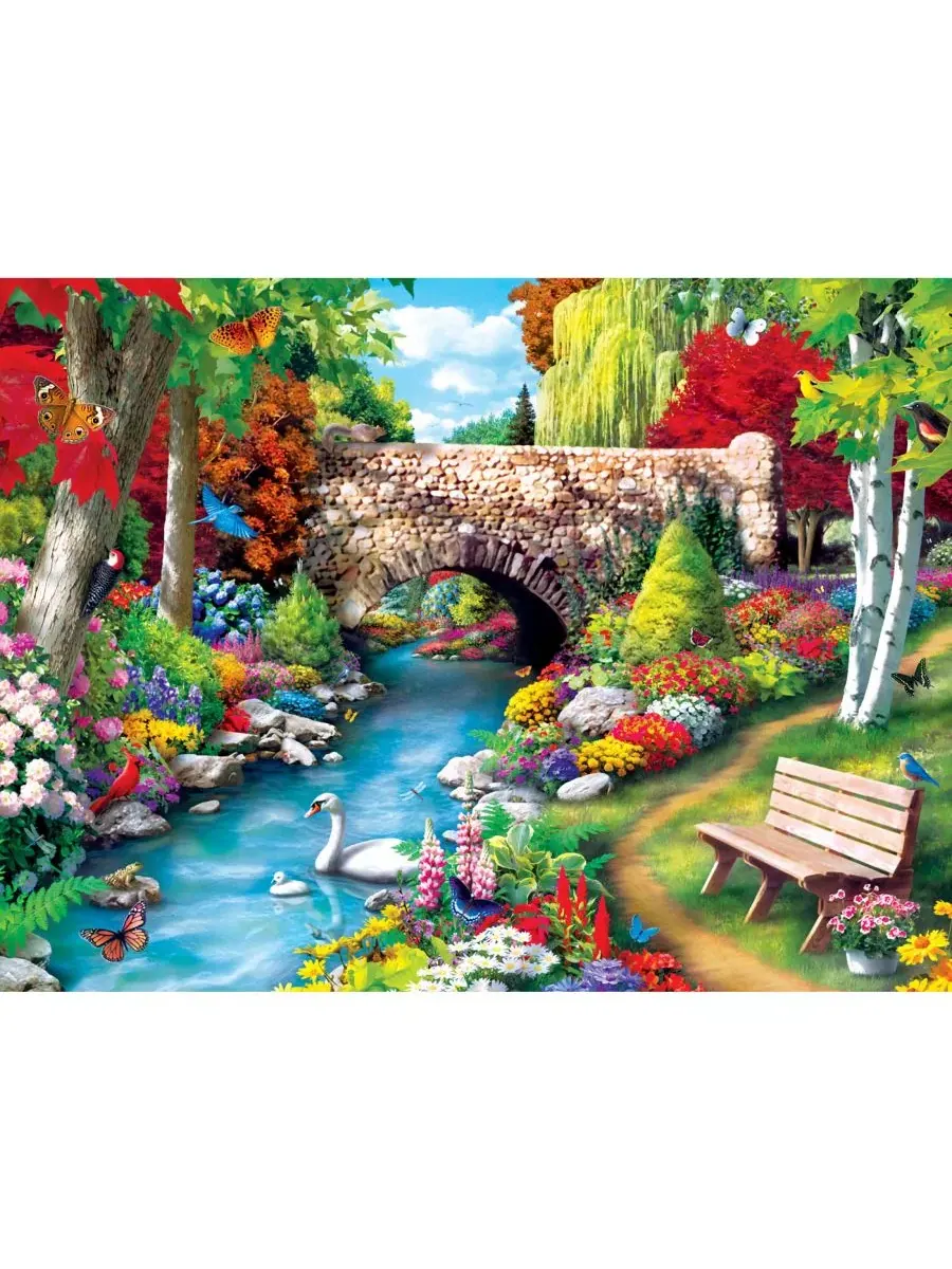 MasterPieces Memory Lane - Willow Whispers, пазл из 300 деталей с удобным захватом Masterpieces — изображение 2 из 3, мульти
