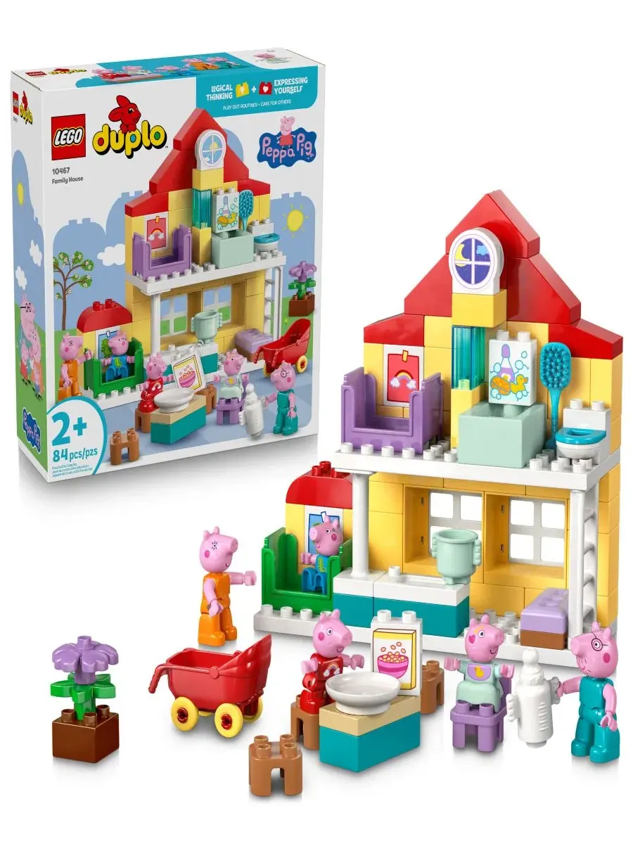 Набор для строительства домика семьи Свинки Пеппы DUPLO, 10467 Lego — мульти