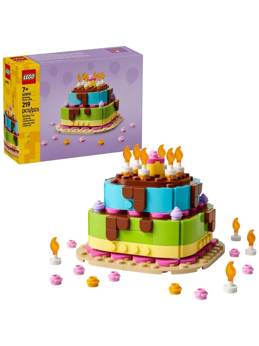 Конструктор LEGO Birthday Party Cake 40815, 219 деталей, для детей от 7 лет — изображение 1 из 6