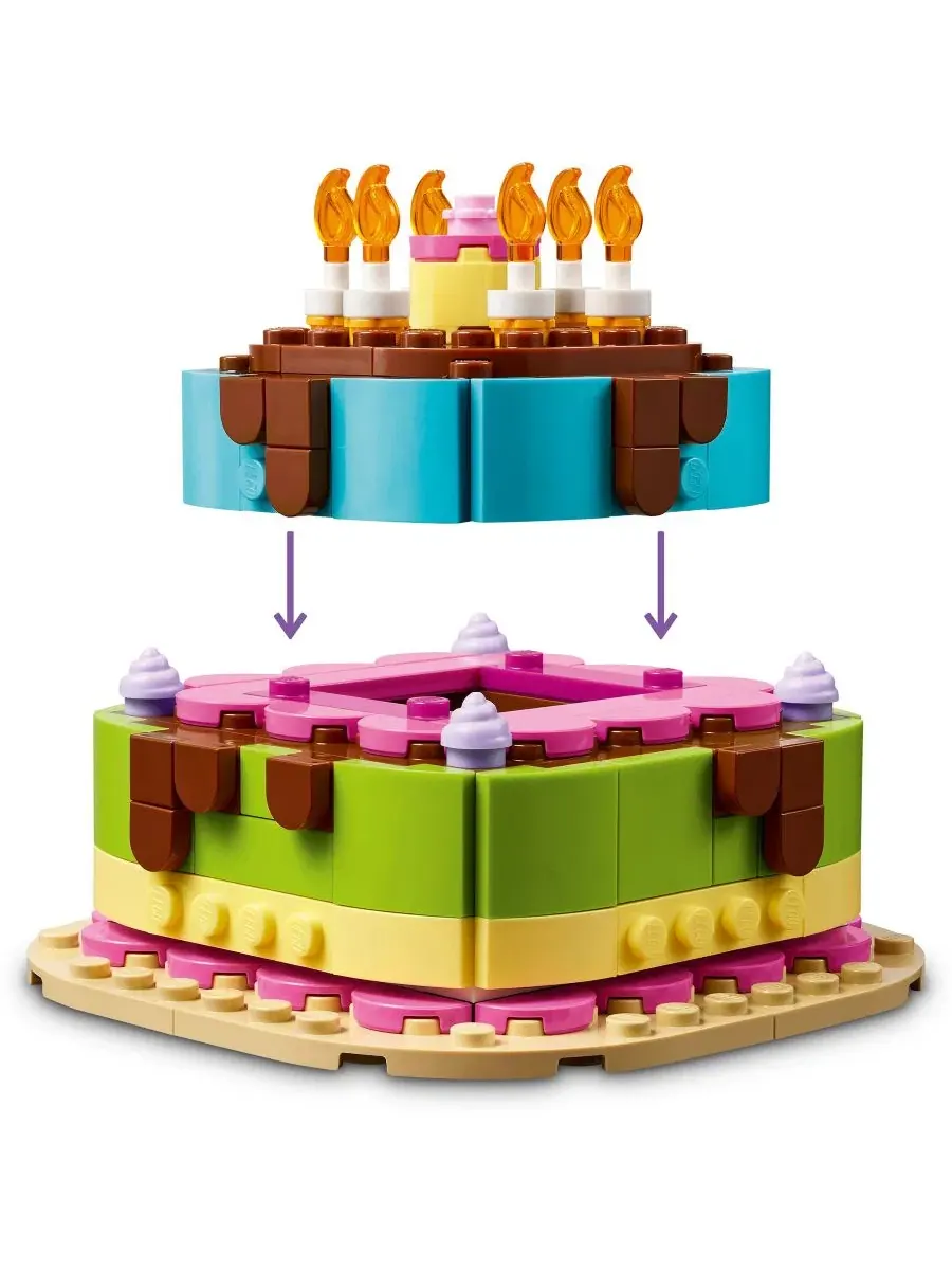 Конструктор LEGO Birthday Party Cake 40815, 219 деталей, для детей от 7 лет — изображение 4 из 6
