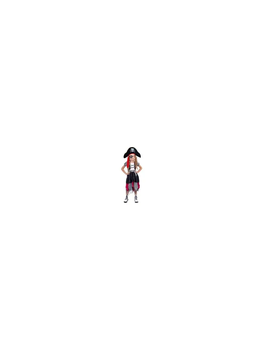Костюм пиратки для девочек (детский) Dress Up America — изображение 3 из 3, черный