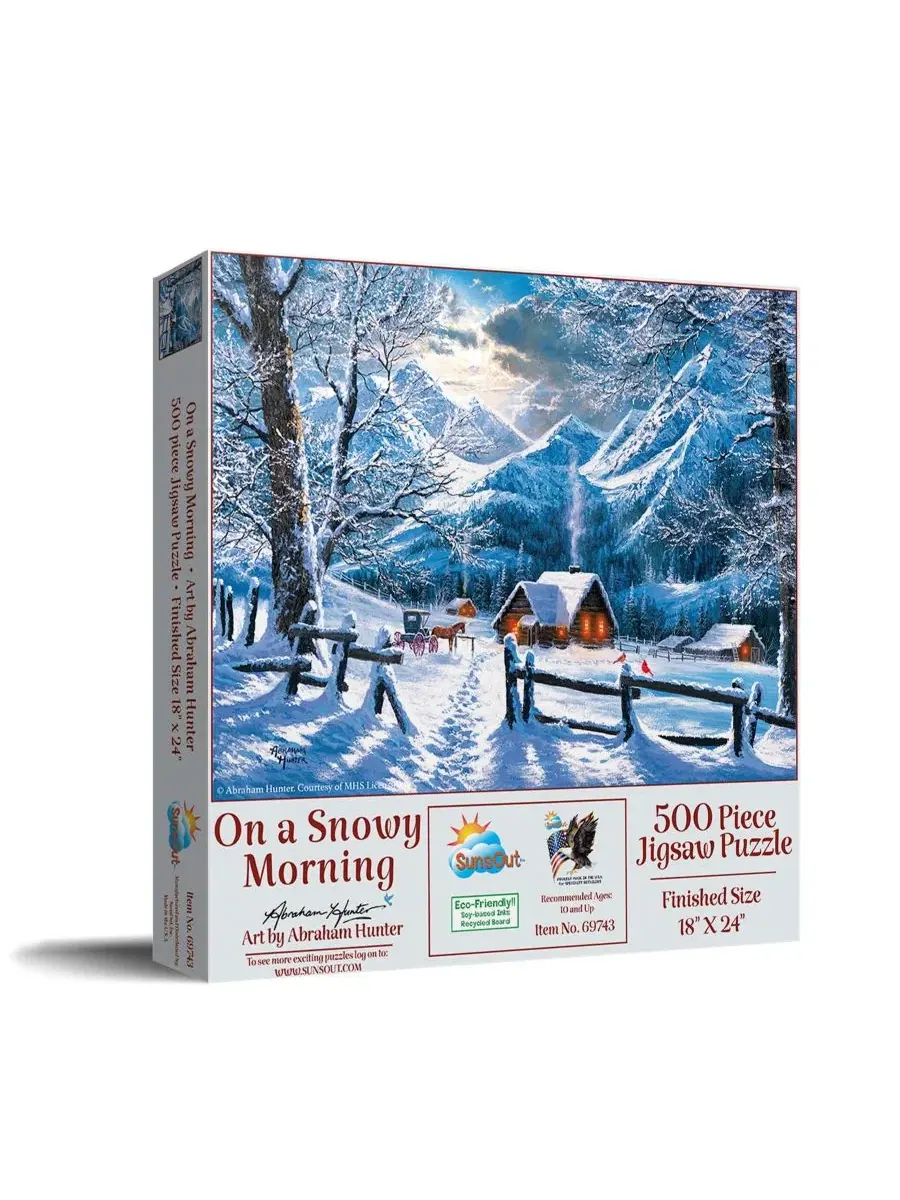 Пазл «Снежное утро» (500 деталей) для взрослых Sunsout — мульти