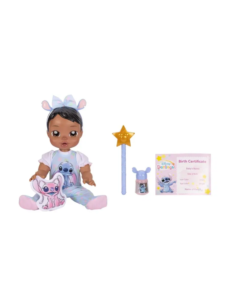 Роскошная кукла Стич со светло-каштановыми волосами и карими глазами Disney Darlings — мульти