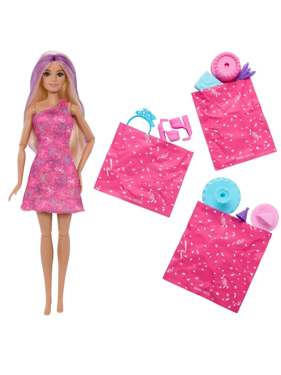 Кукла и аксессуары из серии "Rise & Surprise Pet Birthday" Barbie — изображение 2 из 6, нет цвета