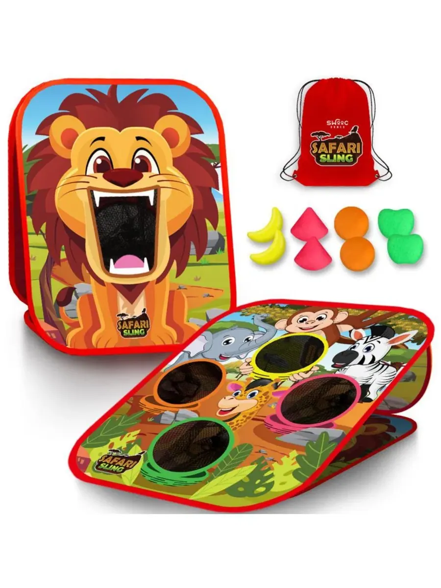 Настольная игра-корнхол 2-в-1 Safari Sling SWOOC — мульти