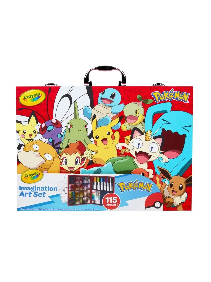 Набор для творчества Pokémon Imagination, 115 предметов Crayola — мульти