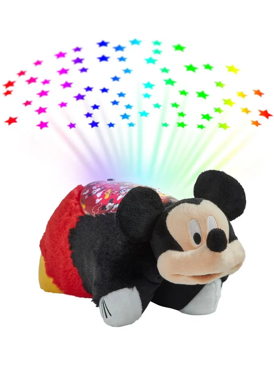 Мягкая игрушка-подушка с проектором Mickey Mouse Pillow Pets — красный