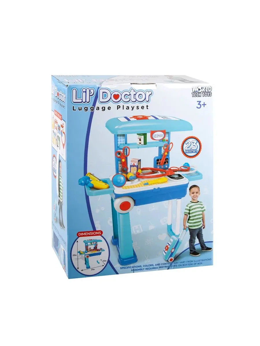 Игровой набор доктора с чемоданчиком, 23 предмета World Tech Toys — изображение 2 из 5, нет цвета