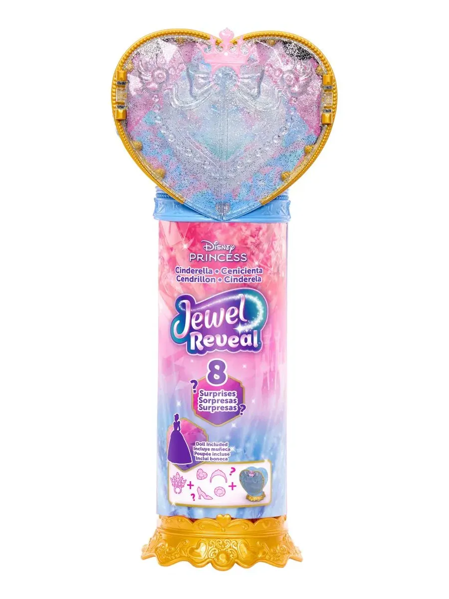 Кукла Золушка из серии Jewel Reveal Surprise Disney Princess — изображение 6 из 6, нет цвета