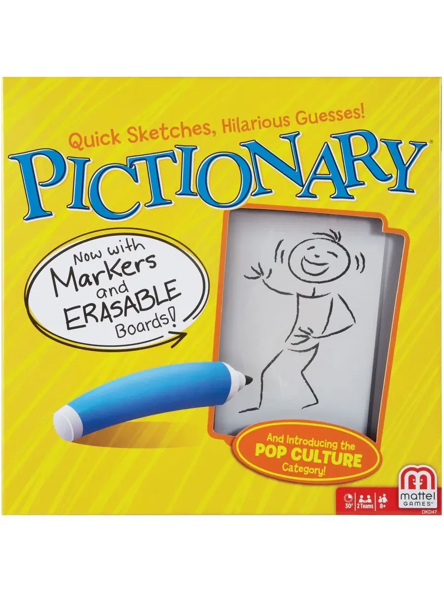 Настольная игра Pictionary Mattel — прозрачный